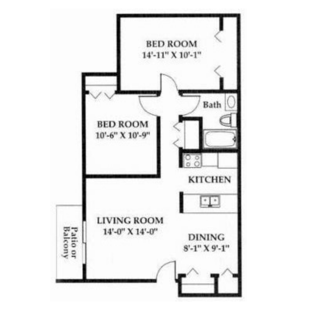 2 Bedroom